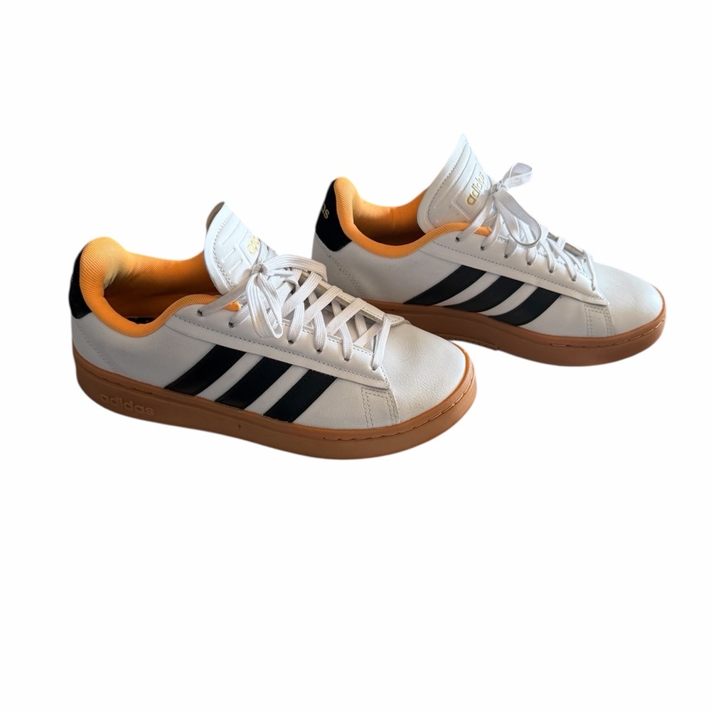 Adidas Women's White and Black Sneakers